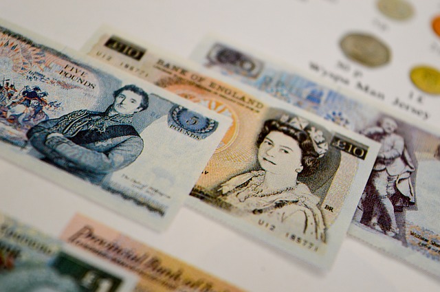 britské libry bankovky